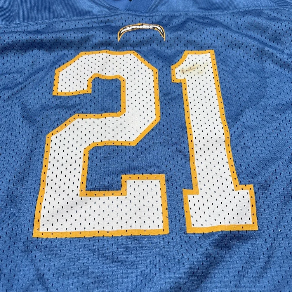 LA Chargers Ladanian Tomlinson Jersey 21 Powder Blue XL Reebok NFL‎ Players Mesh